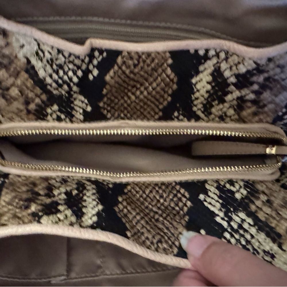 COACH Vintage Madison Phoebe Canvas Python Snakeskin Shoulder Bag - Picture 7 of 16